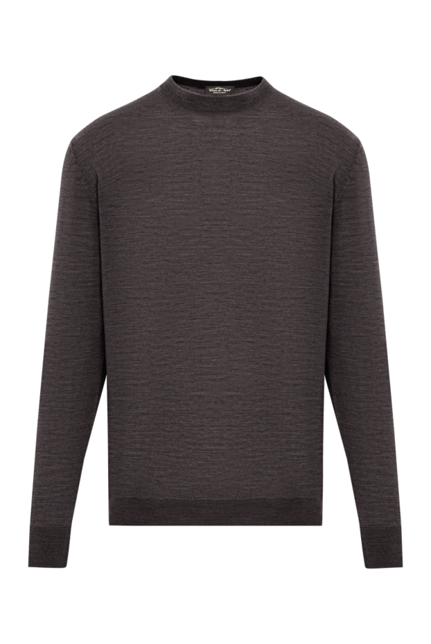 Wool jumper with long sleeves in coffee shade - photo 1