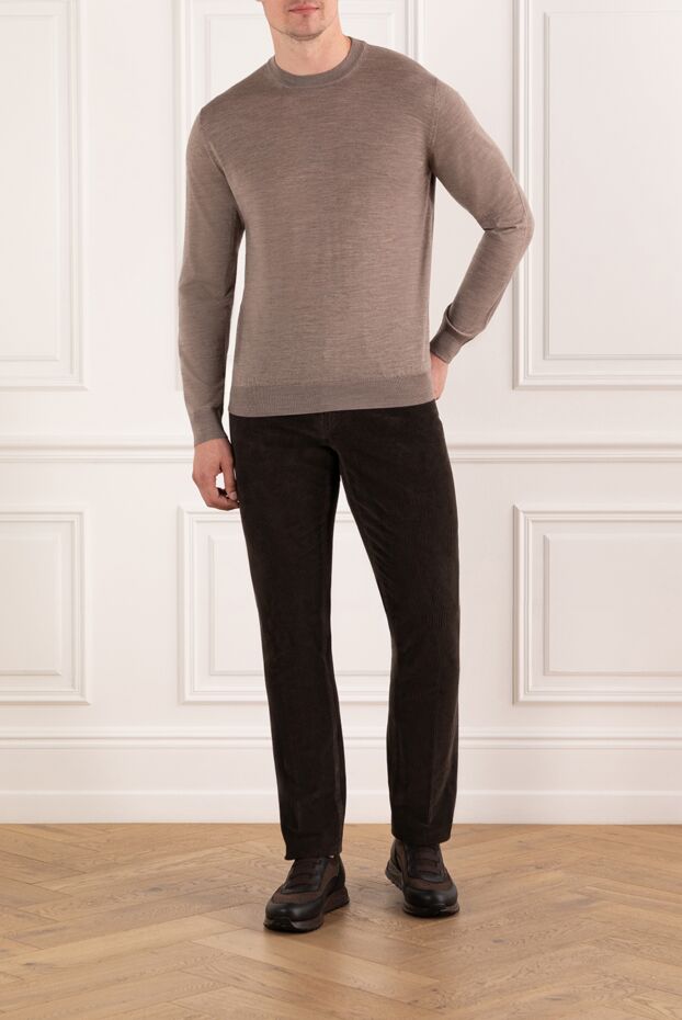 Cesare di Napoli men's jumper made of wool with a smooth texture
 190433 - photo 2