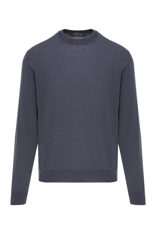 Cesare di Napoli lightweight wool jumper in a noble shade of blue 190435 - photo 1