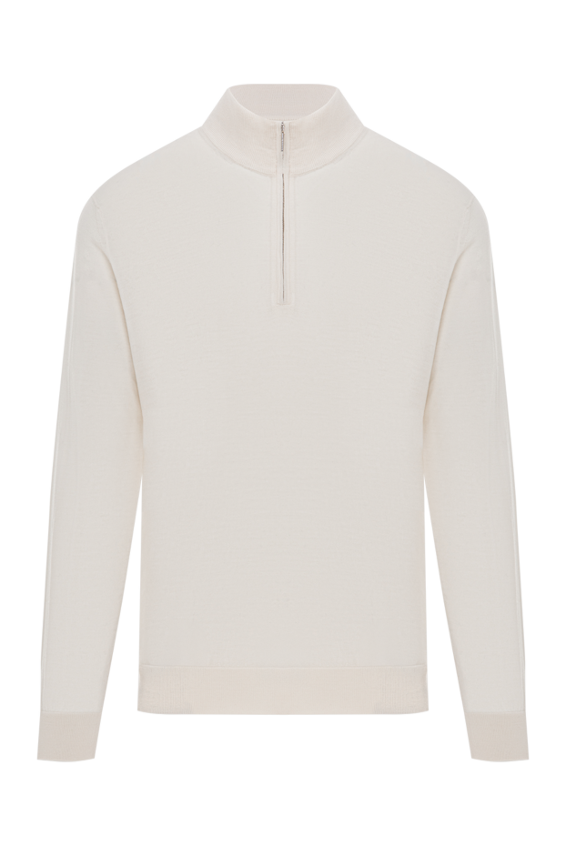 Cesare di Napoli men's light wool troyer with a high collar 190441 - photo 1