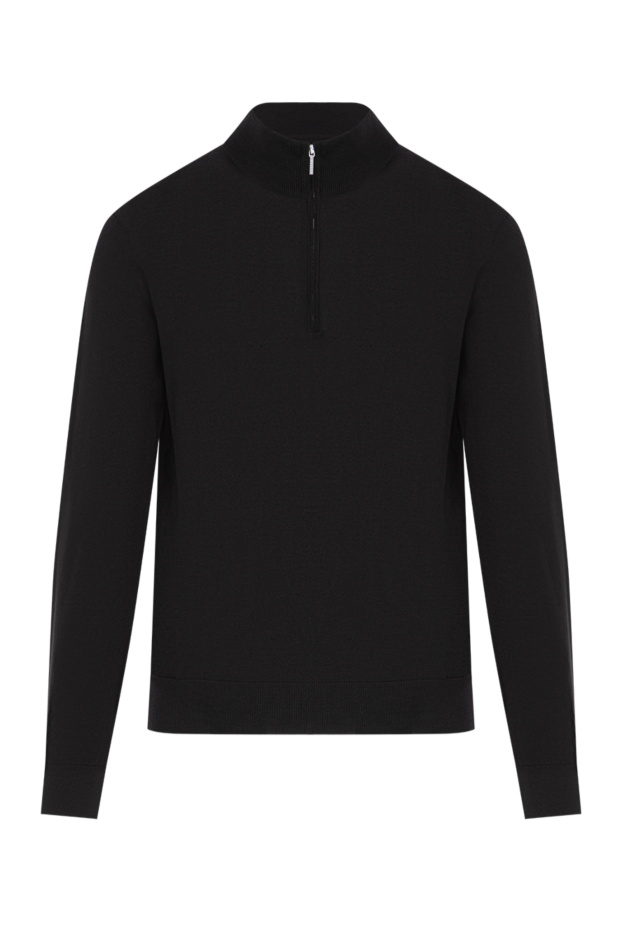 Cesare di Napoli troyer men's wool black with stand-up collar and zip
190446 - photo 1