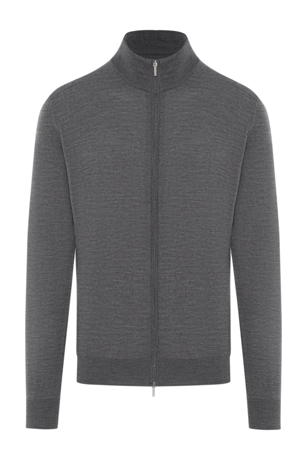 Cesare di Napoli fine wool cardigan gray with zipper
190452 - photo 1