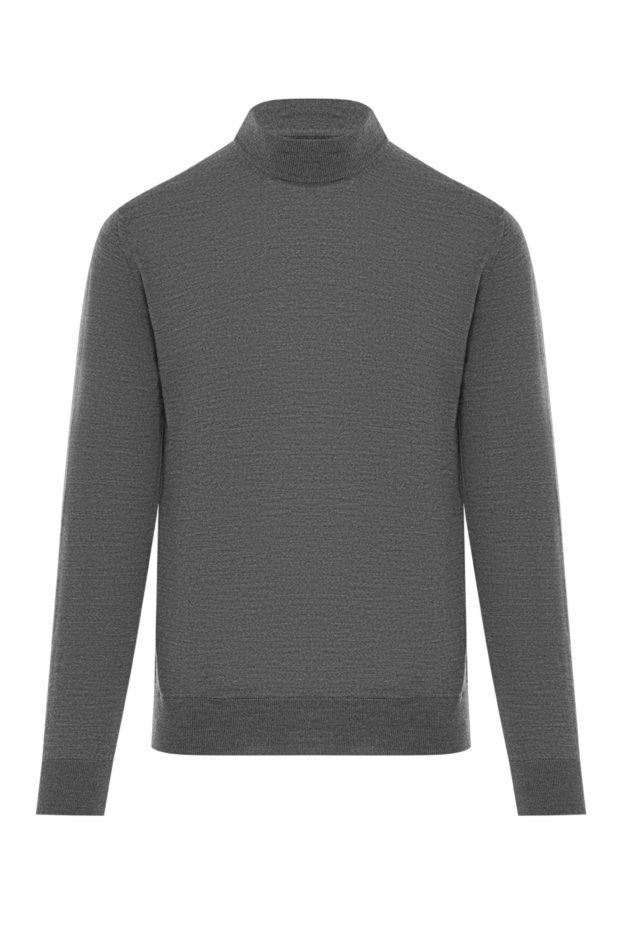 Cesare di Napoli men's grey wool turtleneck sweater 190464 - photo 1