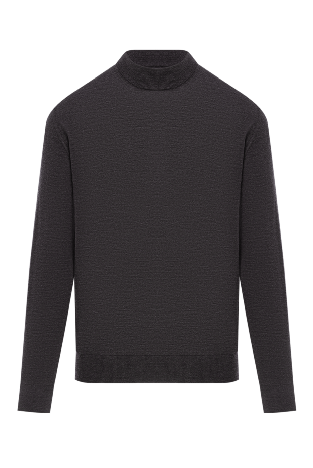 Cesare di Napoli dark grey textured knit wool jumper 190465 - photo 1