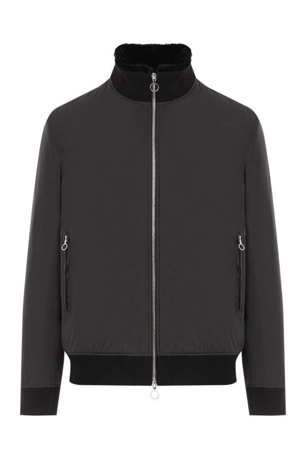 Seraphin bomber jacket insulated with fur and details made of genuine crocodile leather 190478 - photo 1