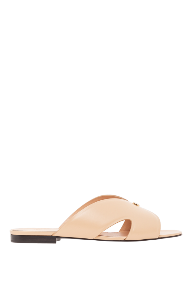 Loro Piana elegant vera flat sandals without straps beige 190492 - photo 1
