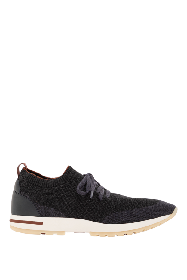 Loro Piana men's grey 360 lp flexy walk wool sneakers 190502 - photo 1