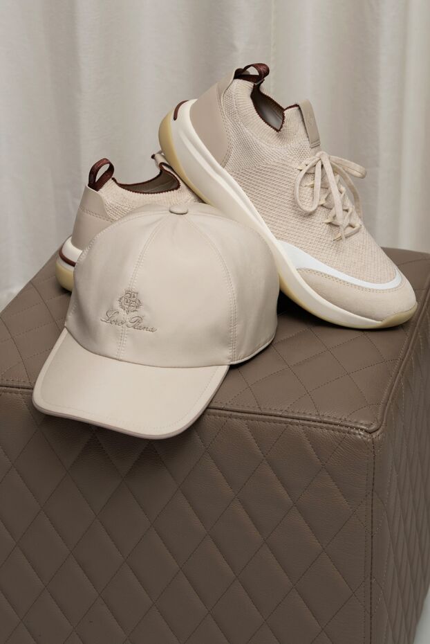 Loro Piana sneakers 410 lp beige wool jersey on ultra-light sole 190503 - photo 2