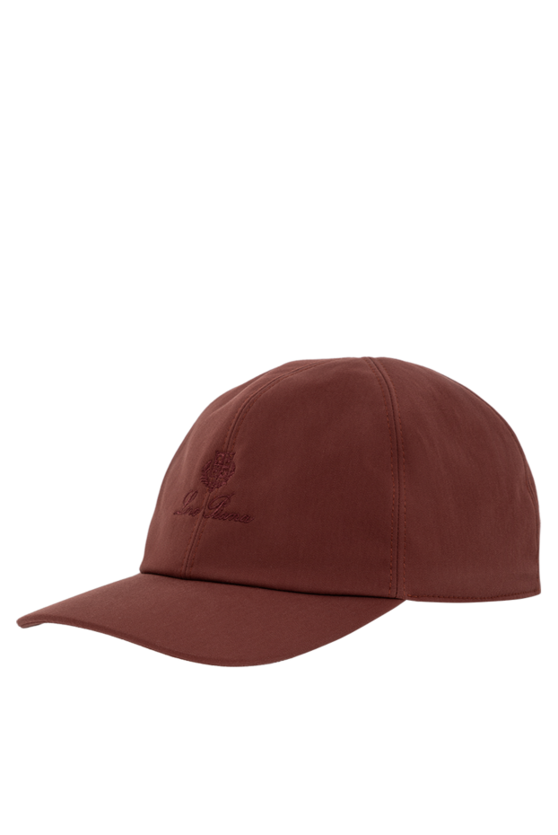 Loro Piana бейсболка мужская бордовая из хлопкового габардина с водоотталкивающей пропиткой 190513 - фото 3