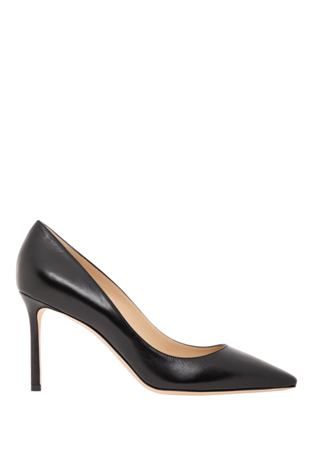 Jimmy Choo romy 85 қара былғары ұштары бар әйелдер аяқ киім 190520 - фото 1
