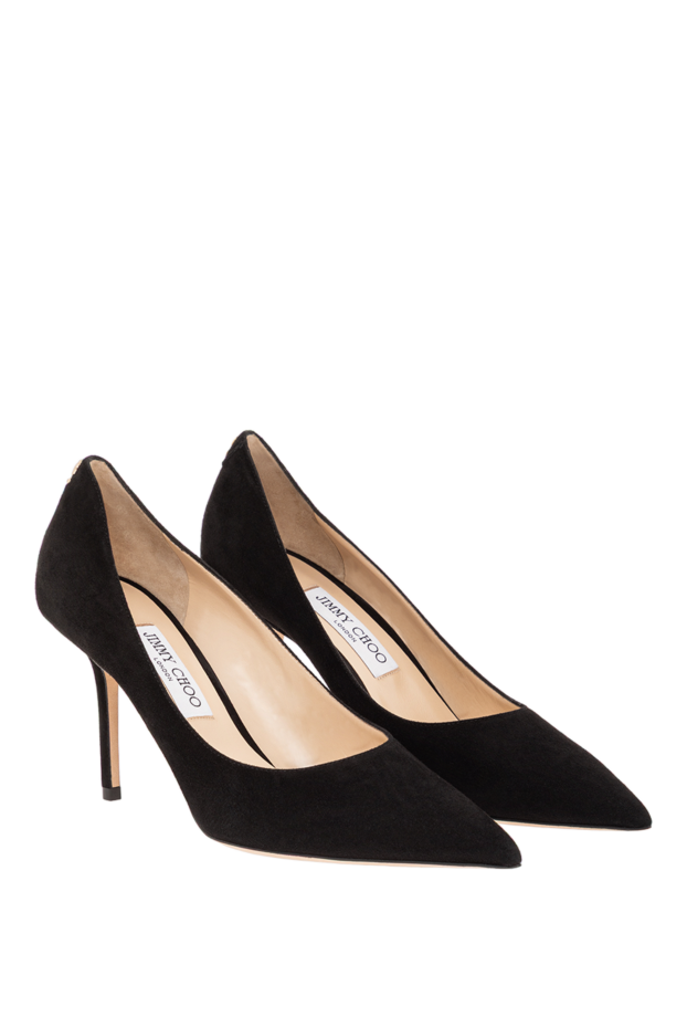 Jimmy Choo love 85 қара күдері ұштары бар әйелдер аяқ киімдері 190521 - фото 2