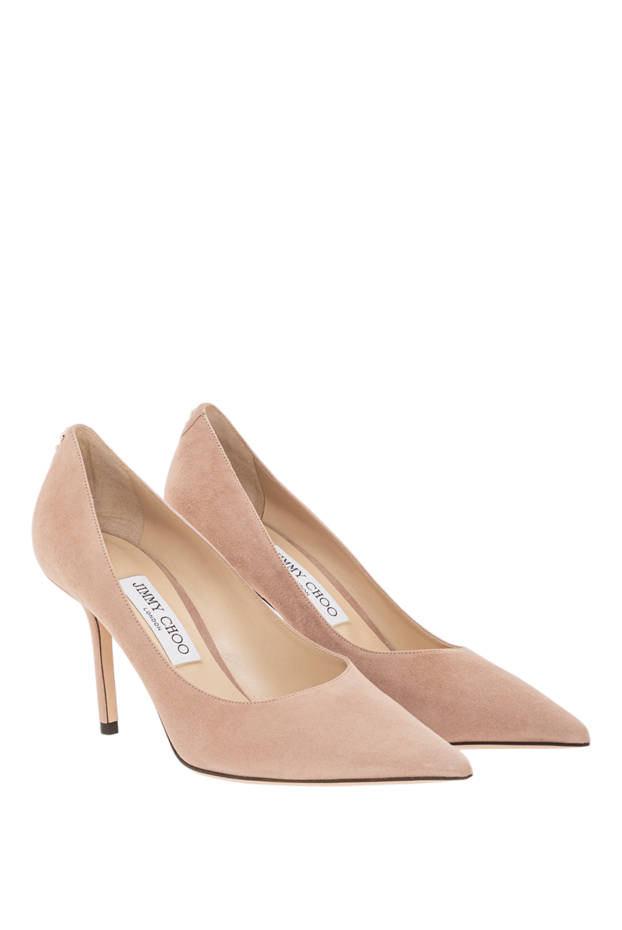 Jimmy Choo ballet suede pointed toe pumps with jc emblem
190522 - photo 3
