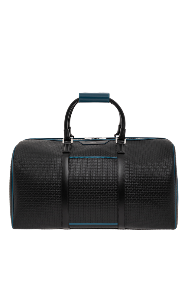 Serapian spacious bag made of black stepan coated canvas and eclipse black leather 190576 - photo 1