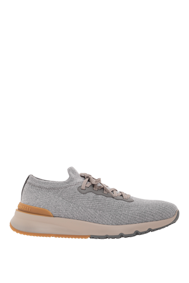 Brunello Cucinelli sneakers made of wool jersey and semi-gloss calfskin with a warm lining 190581 - photo 1