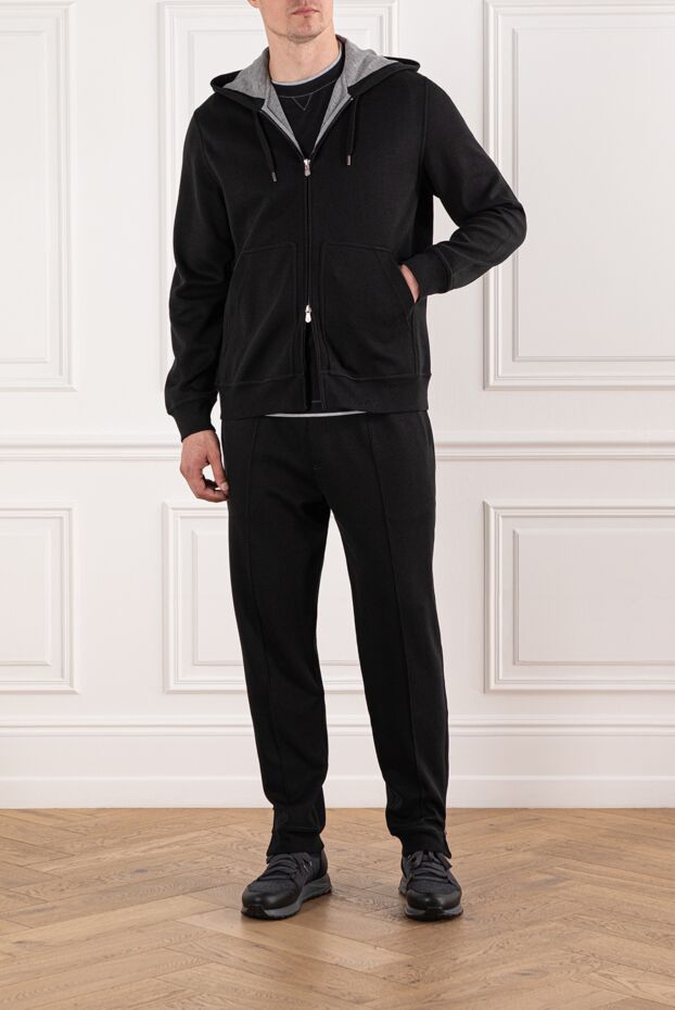 Brunello Cucinelli капюшоны бар қара қалалық спорттық костюм
 190592 - фото 2