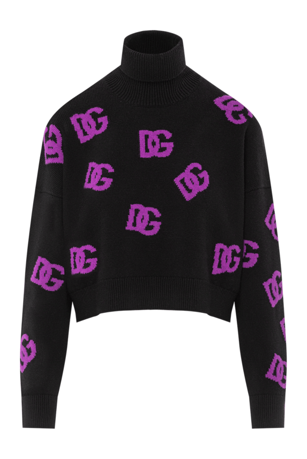 Dolce & Gabbana black knitted golf with purple dg logo
190634 - photo 1