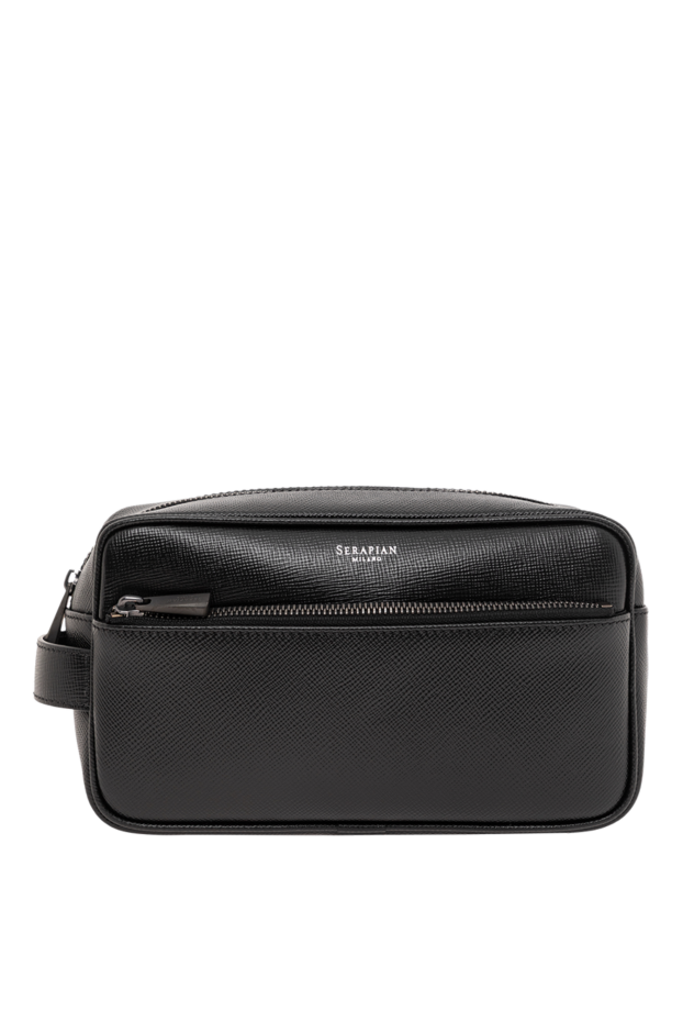 Serapian black leather evoluzione vanity bag with multiple zip compartments
190657 - photo 1