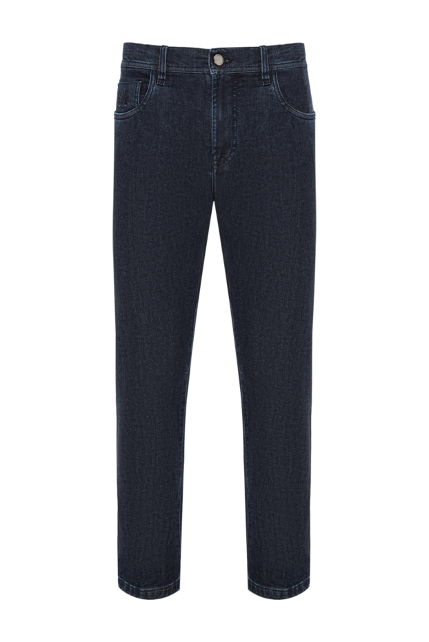 Scissor Scriptor deep blue jeans with a crocodile patch 190681 - photo 1