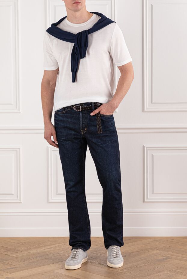 Cesare di Napoli basic white t-shirt with a round neck and short sleeves 190740 - photo 2