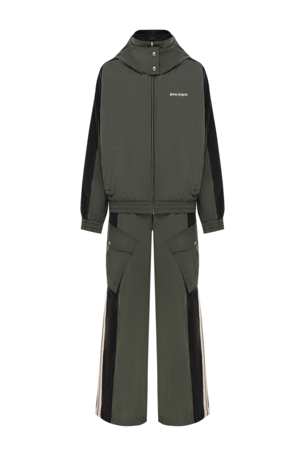 Palm Angels oversized green suit with stripes and voluminous pockets 190854 - photo 1
