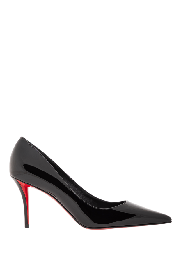 Christian Louboutin мисс z қара патенттелген бұзау терісінен жасалған стилетто өкшесі 190859 - фото 1