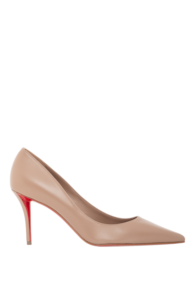 Christian Louboutin лодочки телесного цвета из кожи на каблуке средней высоты
190860 - фото 1