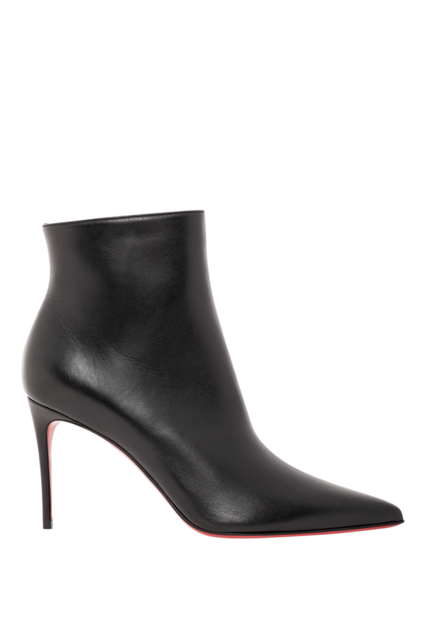 Christian Louboutin женские ботинки so kate booty из чёрной телячьей кожи на тонком каблуке 190866 - фото 1