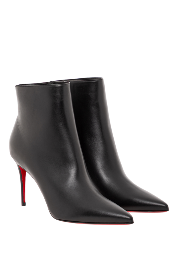 Christian Louboutin женские ботинки so kate booty из чёрной телячьей кожи на тонком каблуке 190866 - фото 3
