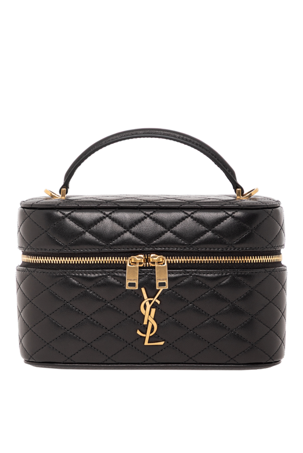 Saint Laurent сумка-кошелек gaby из овчины с ромбовидной стежкой 190904 - фото 1
