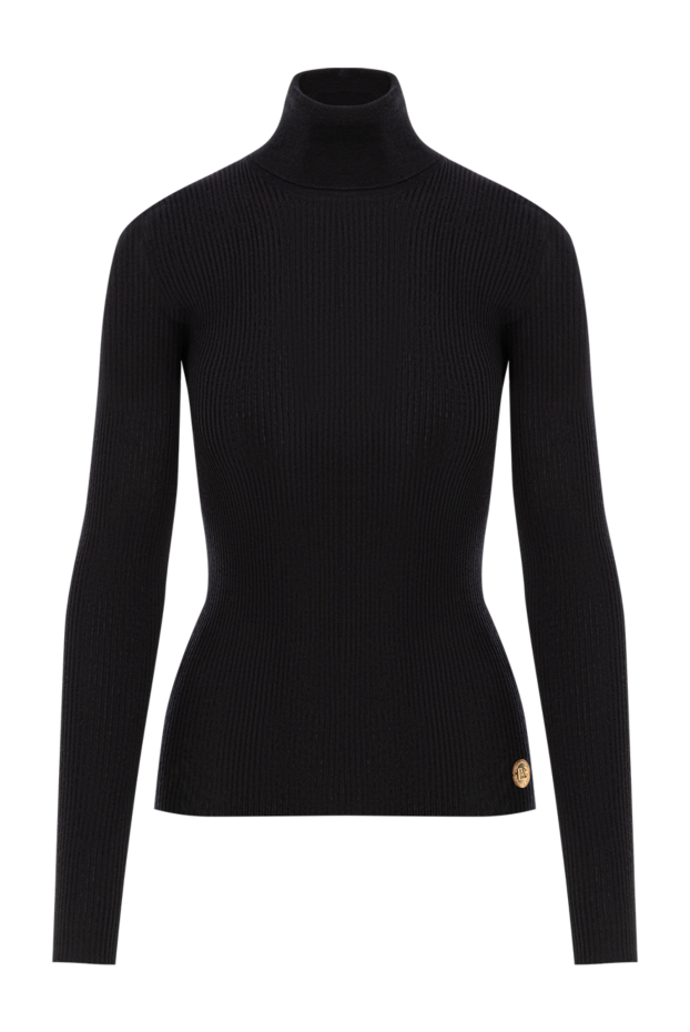 Dolce & Gabbana women's black cashmere ribbed turtleneck 190987 - photo 1
