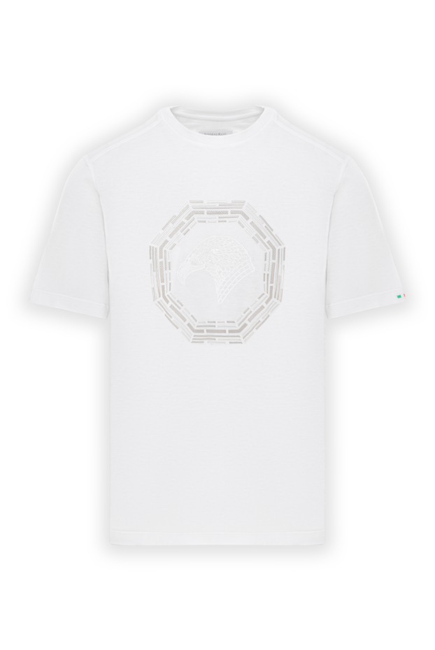 Stefano Ricci cotton t-shirt with an embossed eagle design on the chest 191067 - photo 1