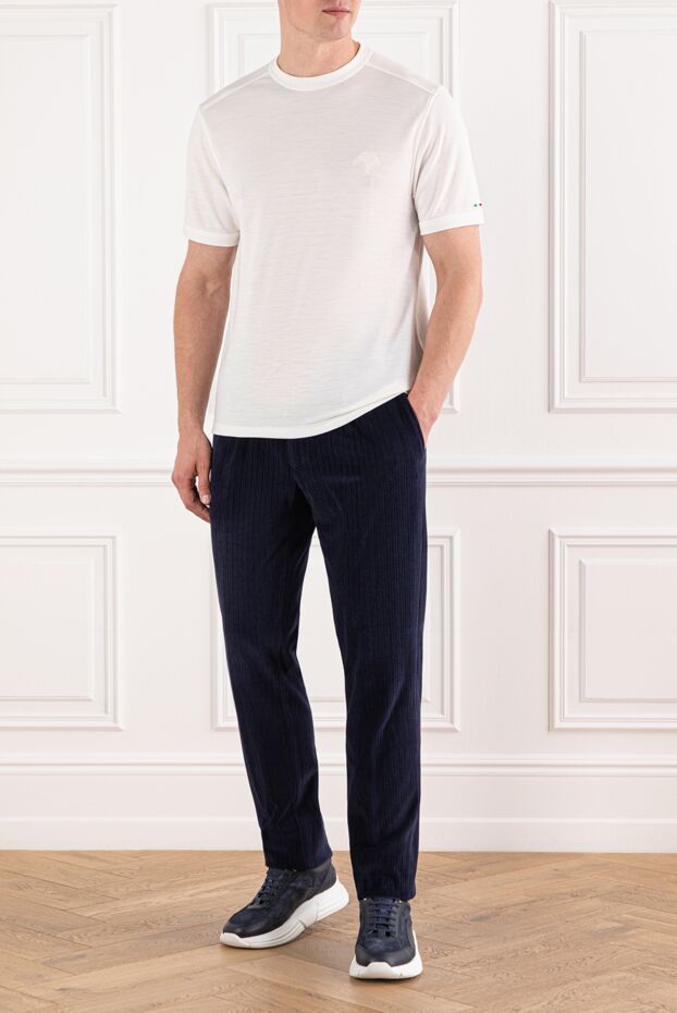 Stefano Ricci ivory t-shirt with a delicate texture
 191071 - photo 2