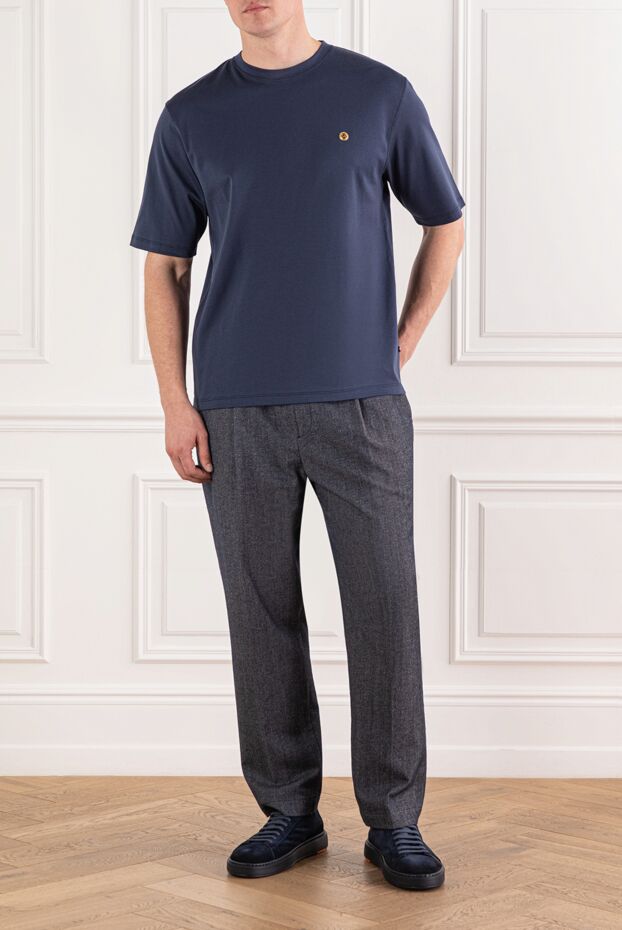 Stefano Ricci soft jersey t-shirt with a gold emblem
 191074 - photo 2