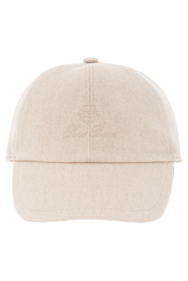 Loro Piana sand-colored cashmere baseball cap with embroidery
191260 - photo 1