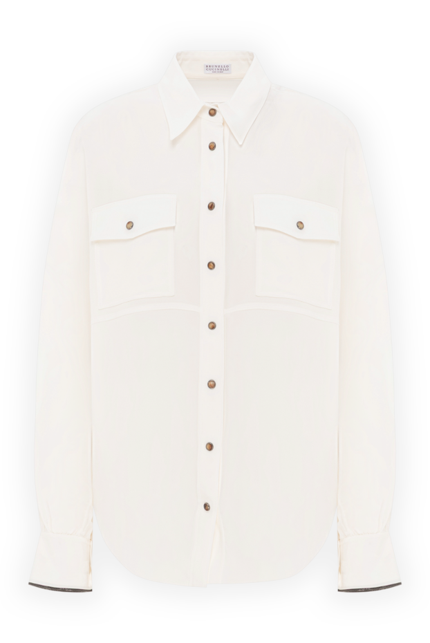 Brunello Cucinelli silk shirt with snap fastening and chest pockets
191296 - photo 1