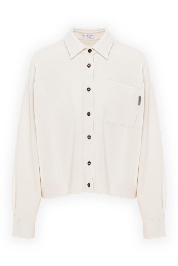 Brunello Cucinelli cashmere cardigan with patch pocket and buttons 191307 - photo 1