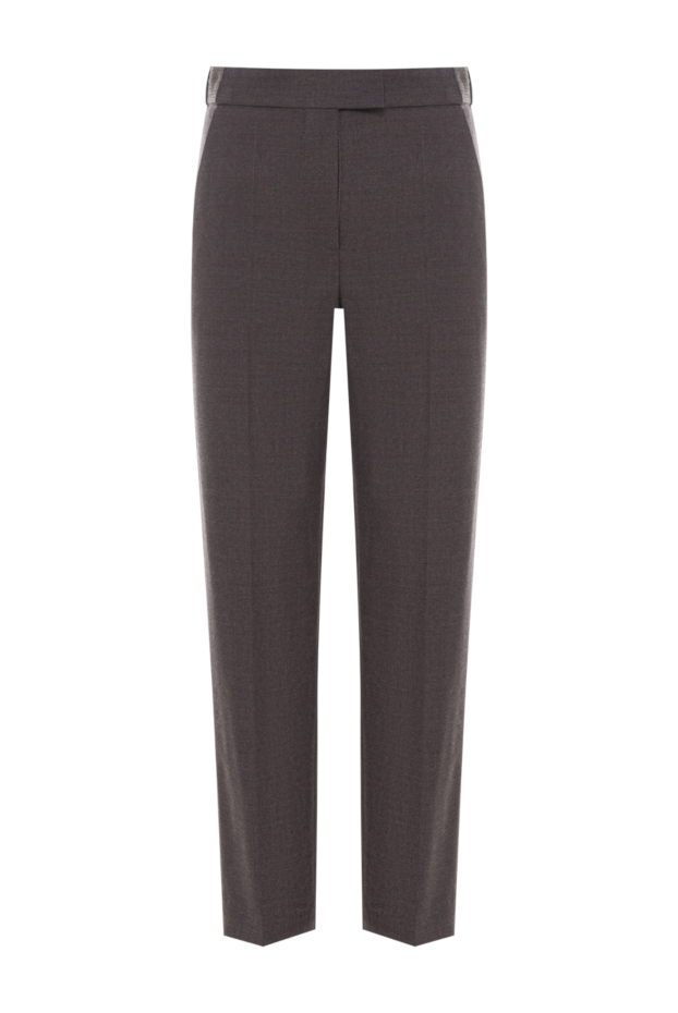 Brunello Cucinelli trousers of a universal cut in a dark gray tone 191323 - photo 1