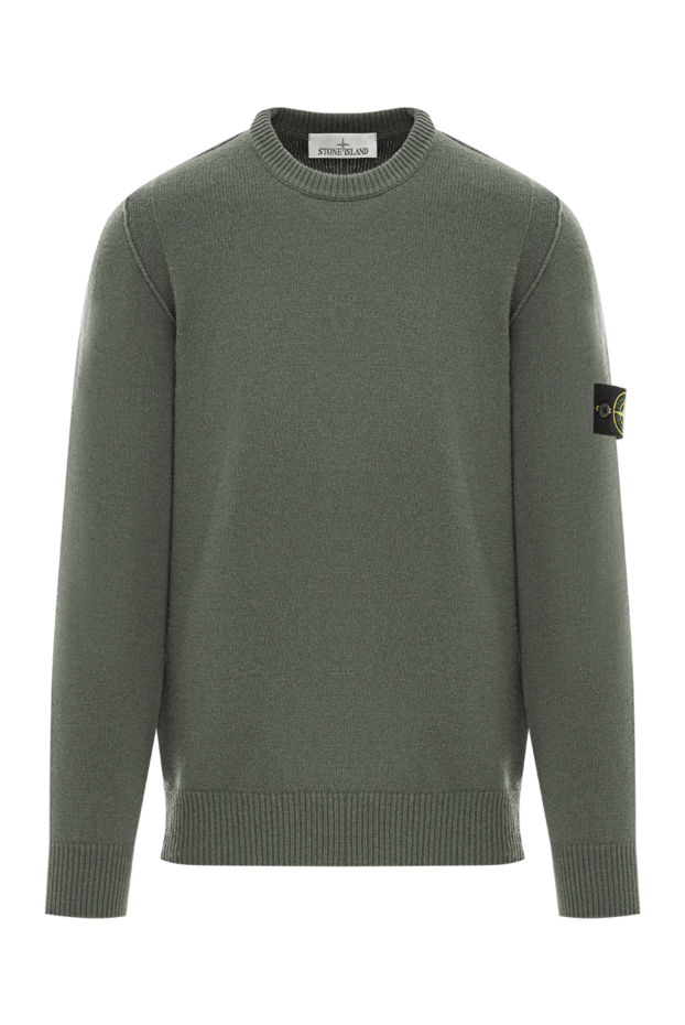 Stone Island men's soft wool jumper in a green shade
191437 - photo 1