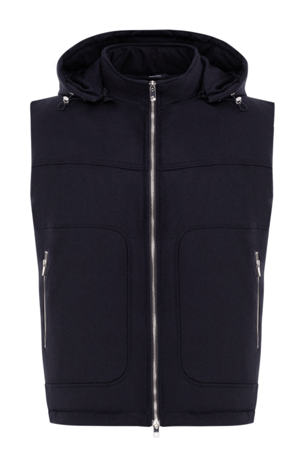 Tombolini dark blue hooded vest with large pockets 191468 - photo 1