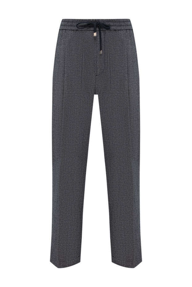 Jacob Cohen gray cotton and wool trousers with a textured pattern 191499 - photo 1