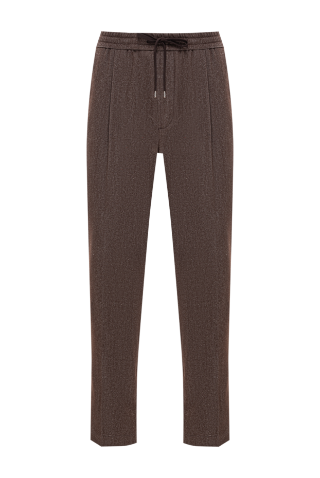 Jacob Cohen brown cotton and wool trousers with a textured texture 191500 - photo 1