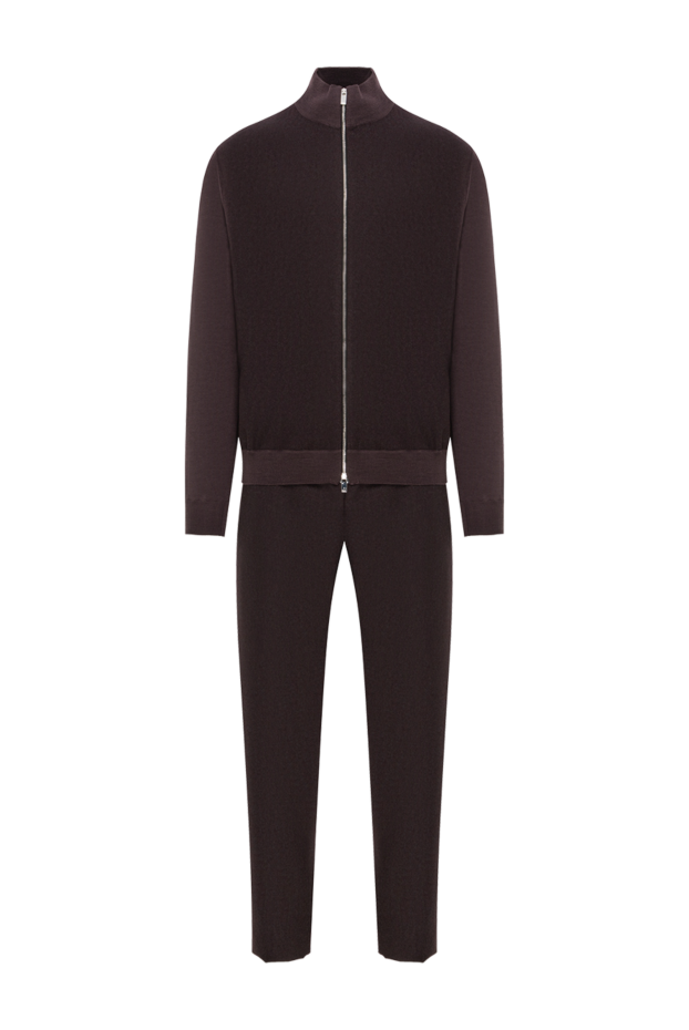 Tombolini burgundy wool jersey suit with a zipper
191513 - photo 1