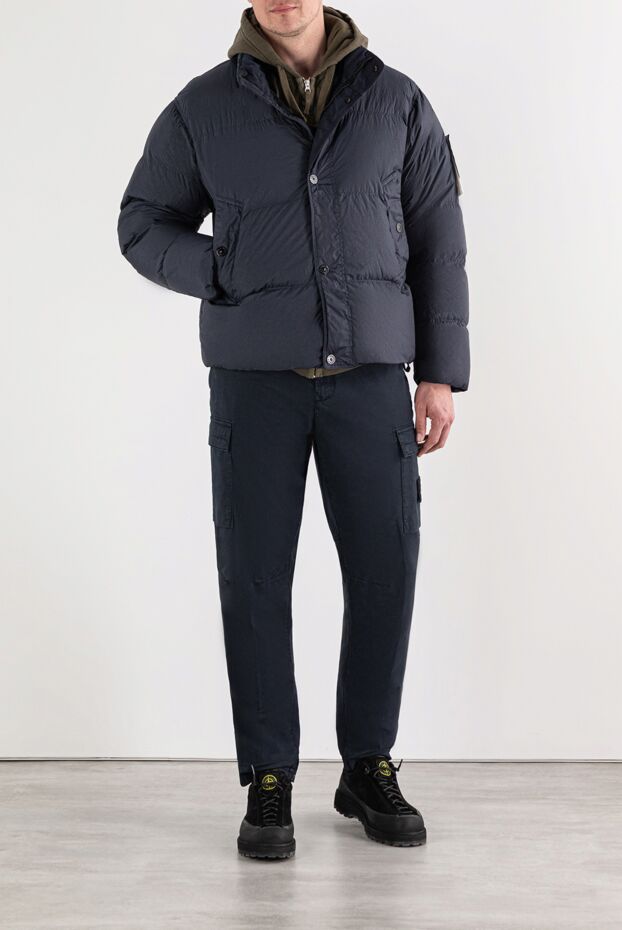 Stone Island короткий пуховик с минималистичным дизайном и объемным кроем

 191576 - фото 2