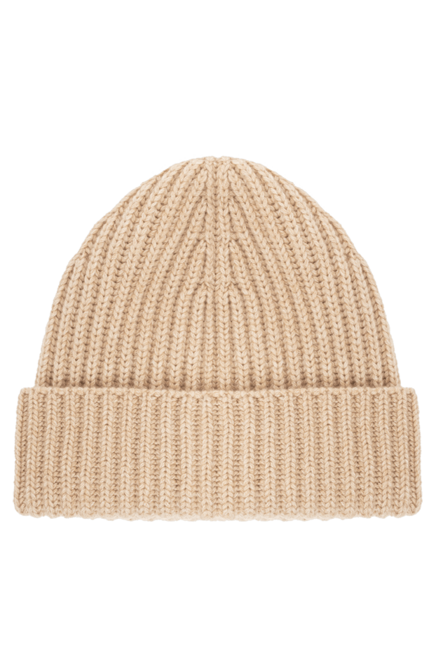 Loro Piana super soft and warm beige ribbed cashmere hat 191595 - photo 3