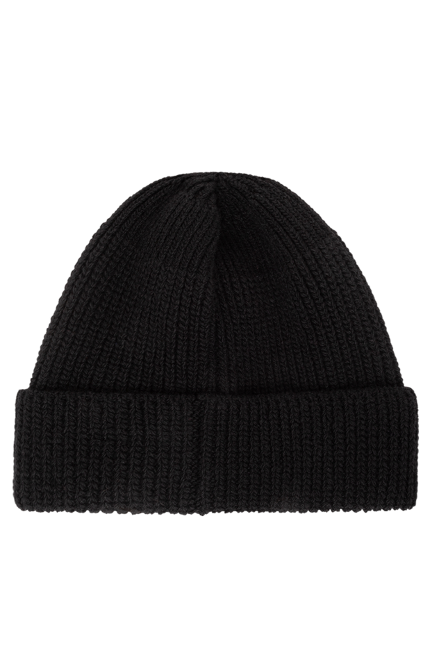 Prada knitted black beanie hat with signature metal insert
 191600 - photo 3