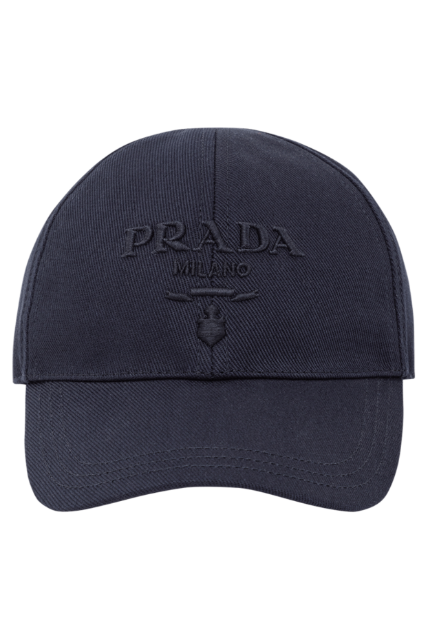 Prada темно синяя кепка с фактурной вышивкой спереди
191601 - фото 1