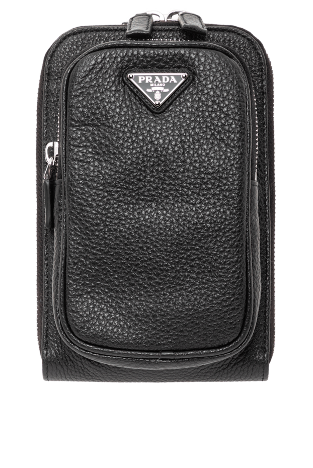 Prada логотипі бар қара былғары смартфон сөмкесі
191606 - фото 1