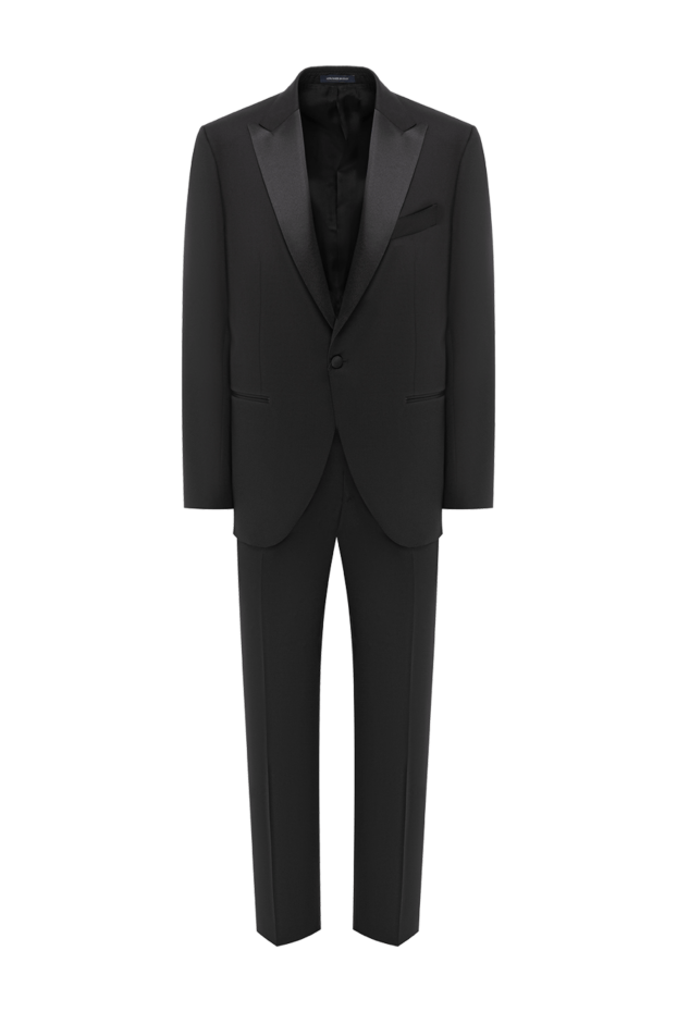 Sartoria Latorre black wool tuxedo with satin lapels 191645 - photo 1