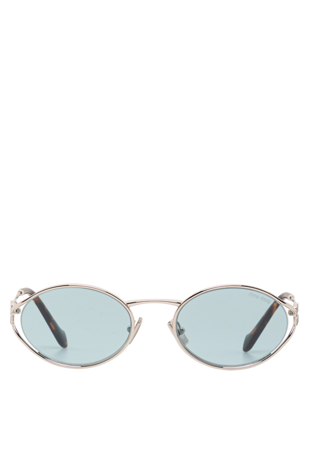 Miu Miu oval metal frame sunglasses with tortoiseshell temples 191668 - photo 1
