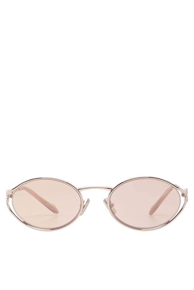 Miu Miu oval shaped sunglasses with silver metal frame 191670 - photo 1